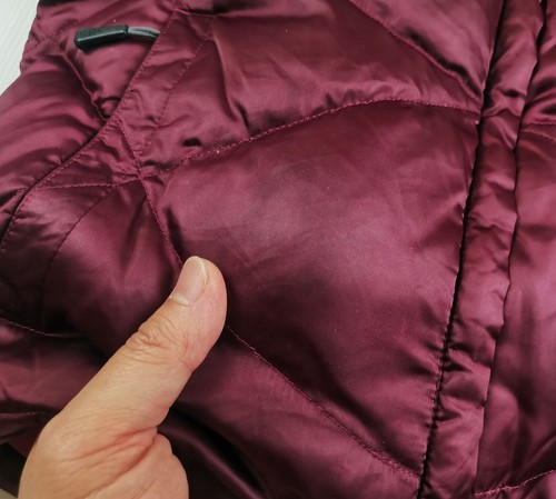 *HOT Women's THE NORTH FACE 550 ALIS DOWN QUILTED PUFFER BURGUNDY NYLON Jacket M - Picture 8 of 17