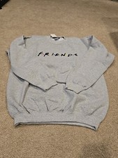 Friends Tv Series Official Vintage Embroided Logo Sweatshirt Medium New W Tags