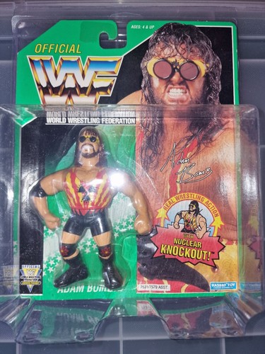 WWE WWF Hasbro MOC Green Card Adam Bomb Wrestling ...
