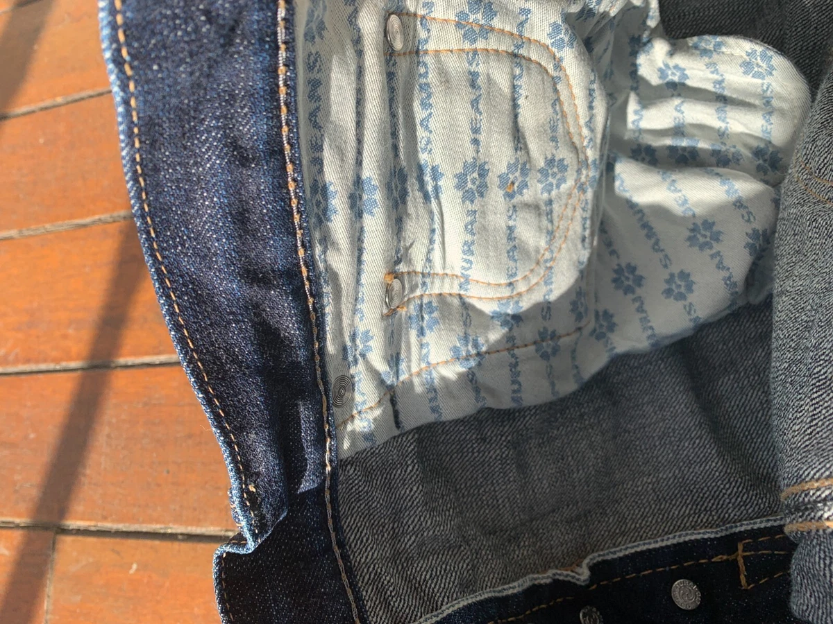 Samurai Jeans S003JP Yamato 15oz Slim Straight Selvage denim Size 32 Used