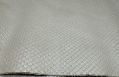 Echt Leder halbe Haut SCHLANGE KOBRA Perlweiss Premium Qualität 2,81qm (40 /qm)