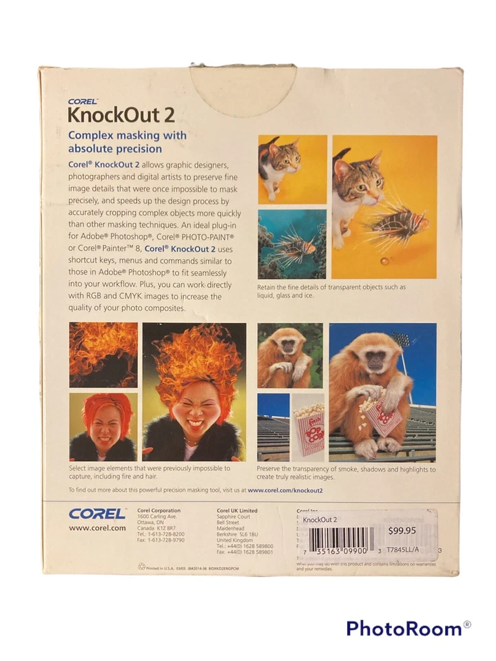 Corel KnockOut 2 Complex Masking 2003 Photo Editing Software Mac or Windows - Image 2 of 4