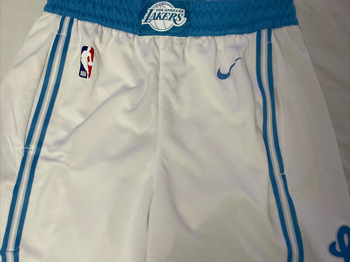 NIKE NBA LOS ANGELES LAKERS CLASSIC EDITION SWINGMAN SHORTS RUSH BLUE price  €59.00