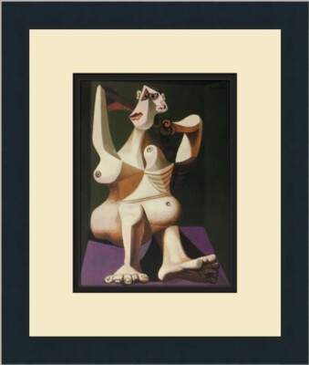 Pablo Picasso Woman Dressing Her Hair Custom Framed Print