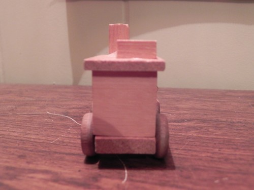 Vintage Unpainted Wooden Delivery Truck Christmas Ornament - Picture 2 of 5