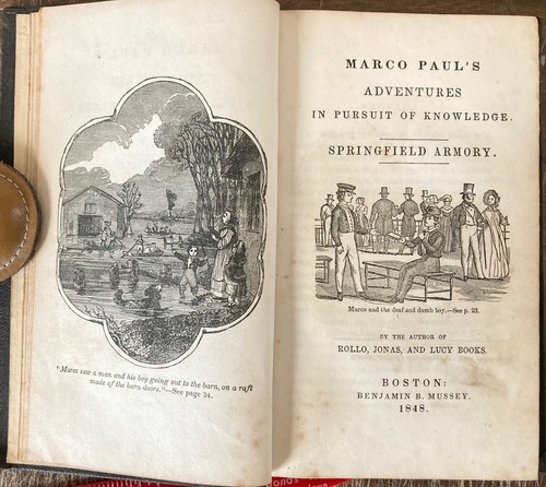 1848 Marco Pauls Travel & Adventure Pursuit of Knowledge Springfield Mass Armory - Imagen 3 de 6
