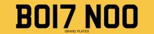 BONO BONNIE BON BONN PERSONAL NUMBER PLATE BO17 NOO PRIVATE CAR REGISTRATION