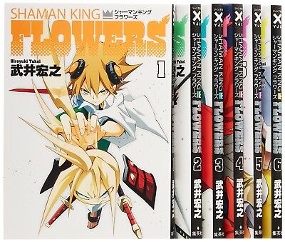 Hiroyuki Takei Manga Shaman King Flowers Vol 1 6 Complete Set Japan Ebay