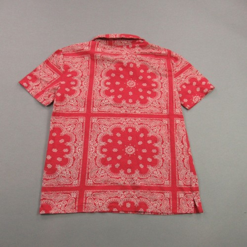 Polo Ralph Lauren Shirt Boys Large Short Sleeve Outdoors Button Front Paisley - Picture 5 of 8
