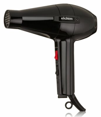  Elchim 2001 Professional Salon Italian Hair Dryer HP High Pressure Blow Black
