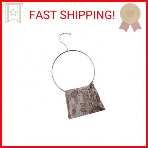 Organize It All Belt/Scarf Ring Hanger, Closet Storage, Rubber Coated Opening, F - Picture 2 of 2