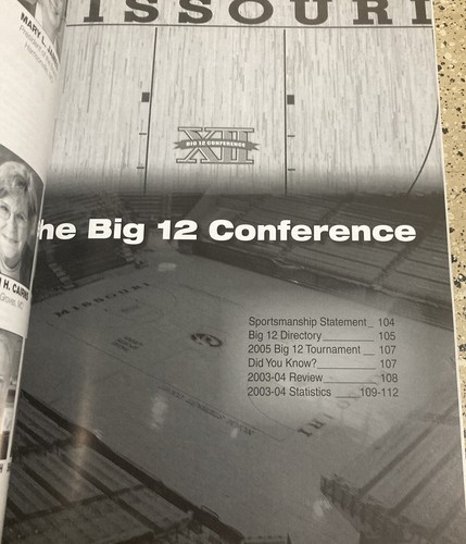 2004-05 WOMENS BASKETBALL MIZZOU TIGERS MEDIA Guide Yearbook VTG - Picture 4 of 5