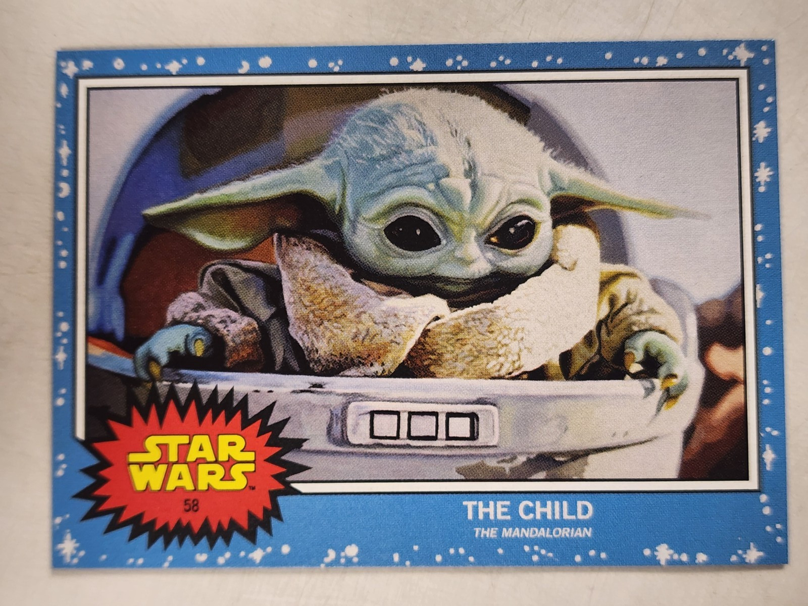 2019 TOPPS STAR WARS LIVING SET #58 GROGU THE CHILD MANDALORIAN TRADING CARD