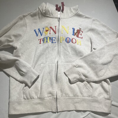 Disney Store Winnie the Pooh ZipUp Hoodie Ladies Size XL