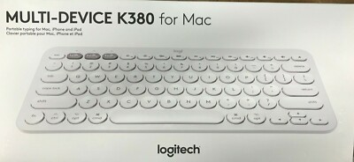 Logitech - K380 - Multi-Device Wireless Bluetooth Keyboard for Mac - Off White