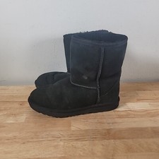 UGG Women's Classic II Boot Black Short Boots Size 5 1017703K