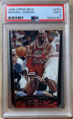 1998 Upper Deck Basketball #230r Michael Jordan Bulls PSA 9 Pop 3
