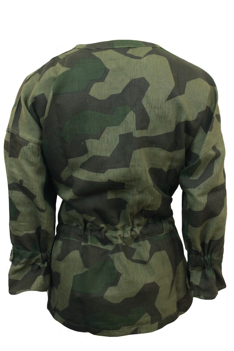 小物 camouflage long stole German Army WW2 Splinter Camo Smock - 100% Cotton Linen