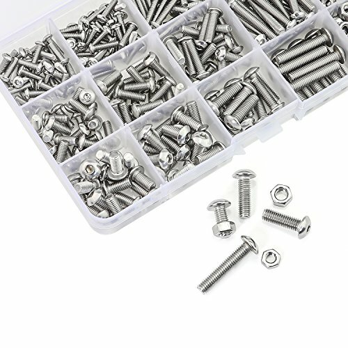 Stainless Steel M3 M4 M5 Button Head Hex Socket Head Cap Bolt Screws Nuts,540PC - Picture 2 of 5