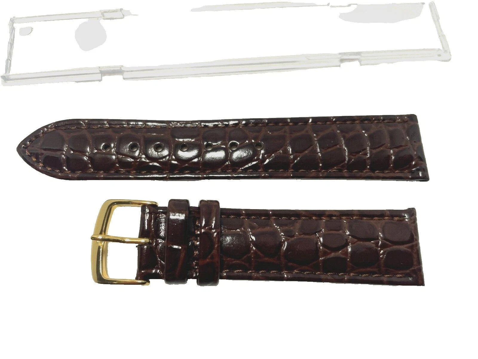 Hadley-Roma Two-Piece Strap Leather Wristwatch Bands