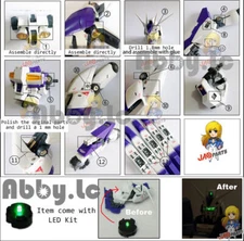 Metal Details Up Parts Set for MG 1/100 Hi v ver ka Model