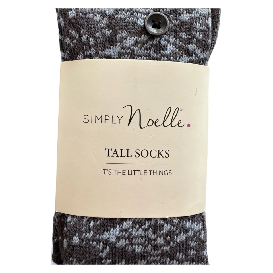 SIMPLY NOELLE Mujer’s Calcetines Altos Mezcla Algodón Estampado Berenjena Marfil Mezcla Algodón Foto 3 de 3