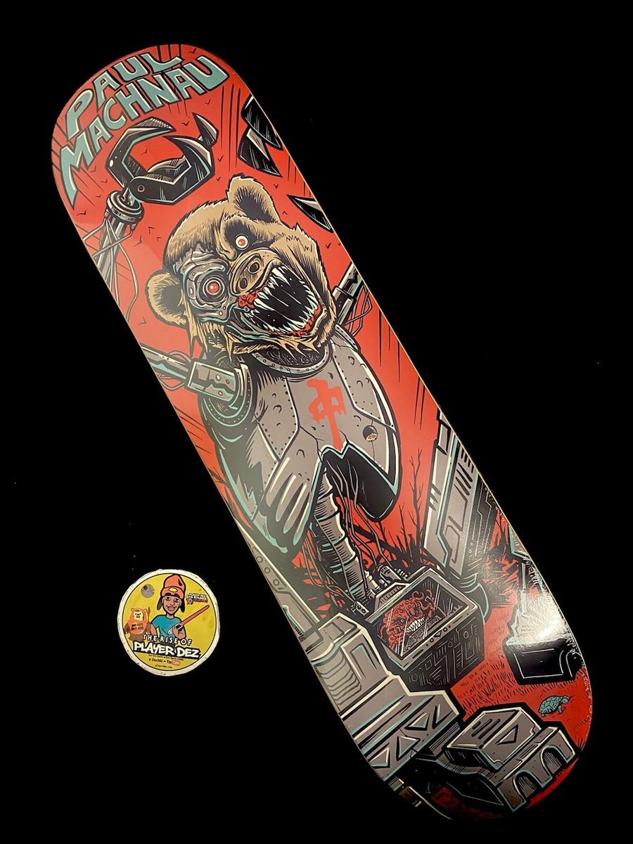 RARE Red Dragon RDS Paul Machnau Bear Bot Skateboard Deck 8.25