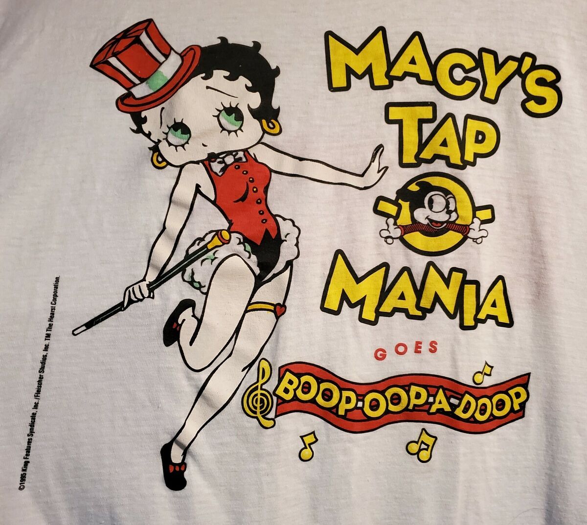 Vtg. Betty Boop & Bimbo XL T-Shirt 1995 Macys on Vecta Tag Vtg. Betty Boop & Bimbo XL T-Shirt 1995 Macys on Vecta Tag