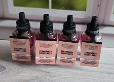 Bath and body works strawberry snowflakes wallflowers home fragrance refill x4
