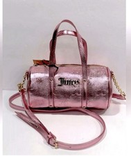 Juicy Couture Metallic Pink Rosie Kim Mini Barrel Bag / Crossbody
