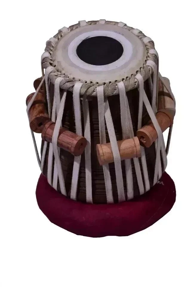 Nuevo Juego de Tabla de Acero Acabado Cromo Madera Sheesham Dayan Instrumento Musical Cubierta Foto 4 de 4