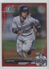 2017 Bowman Draft Chrome Red Refractor 2/5 Isan Diaz #BDC-102 7ta