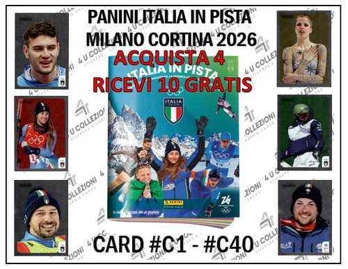 PANINI ITALY ON TRACK 2026 CARD OF YOUR CHOICE #C1-#C40 TAKE 4 + 10 FREE