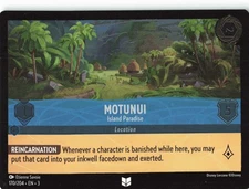 Cold Foil Motunui - Island Paradise 170/204 Uncommon Into the Inklands Disney...