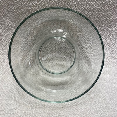 Pyrex Clear Glass Tube Pan Ring Mold Bowl #22 Vintage Angel Food Savarin