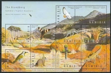 Namibia - Nature on Brandberg miniature sheet mint 2009 Mi. 1305-1314