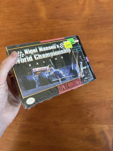 Nigel Mansell's World Championship Racing (Super Nintendo SNES) CIB w/ Plastic - Picture 8 of 13
