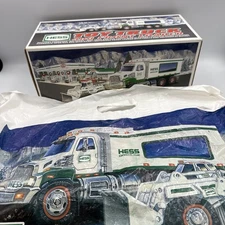 2008 Hess Toy Truck and Front Loader New in Box With Original Bag