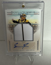Panini 2024 Boys of Summer JPM Signatures Ethan Salas RC Auto Relic JMS-ES /99