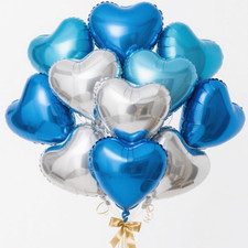 Baby Pink Heart Balloons,12Pcs Pink Heart Shaped Foil Balloons,18Inch Pastel Pin