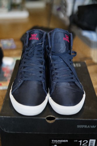 Supra Thunder TUF Black High Tops – Men’s Size 12 – W/ Box
