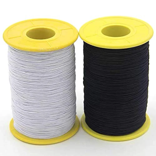 2 PCS 0.5mm White and Black Elastic Thread 547 Yard  - Image 2 of 3