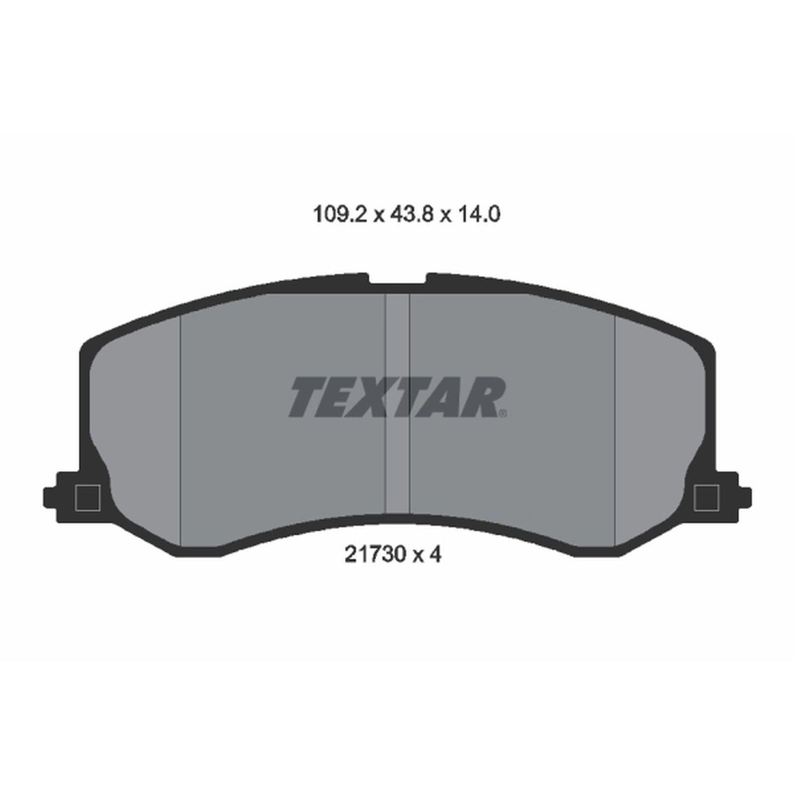 1x ORIGINAL® Textar Bremsbelagsatz, Scheibenbremse Vorne für Suzuki SWIFT II