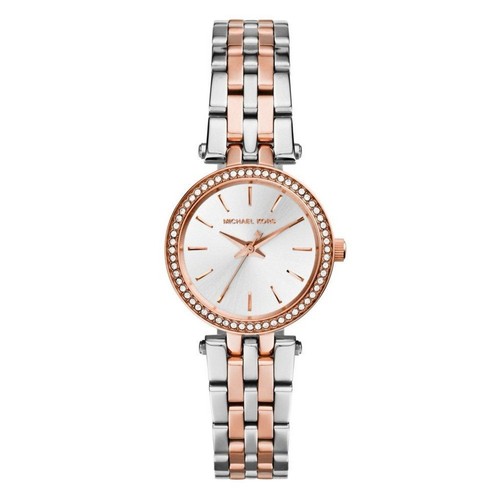 Michael Kors Darci Mini 26mm Stainless Steel and Rose Gold Tone Crystal Ladies