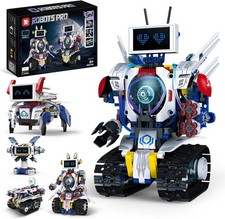 Building 5 in 1 Robot Toys for 8-12 Year Old Boys Girls, Remote  APP DIY Edu...