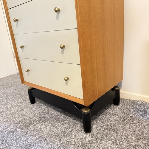 Stylish 1950's Tallboy Chest Of 7 Drawers G Plan E Gomme Tola Librenza Mid Cent. - Picture 11 of 22