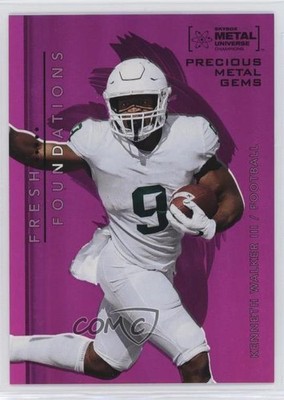 2022 Skybox Metal Universe Champions 67/75 Kenneth Walker III Rookie RC 0c3