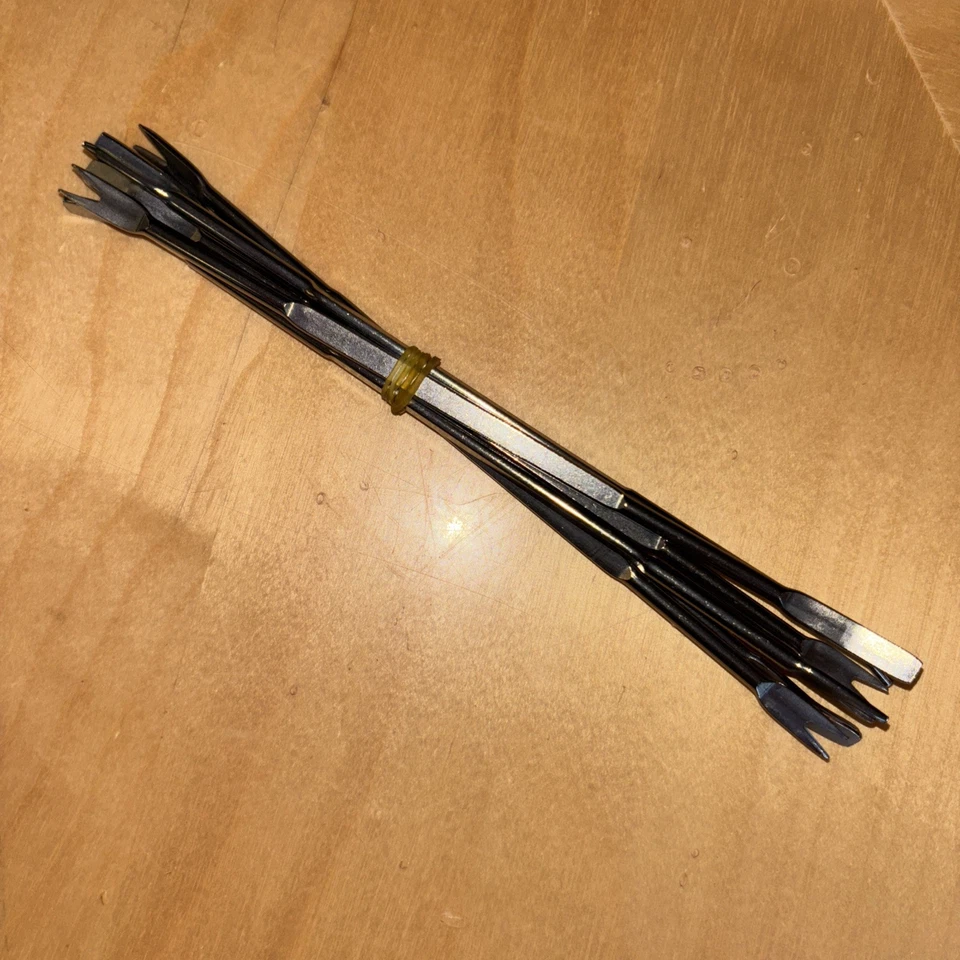 Seafood Tools Crab Crackers Set 6 Nut Cracker Forks Scissors Shellfish Lobster - Image 3 of 4