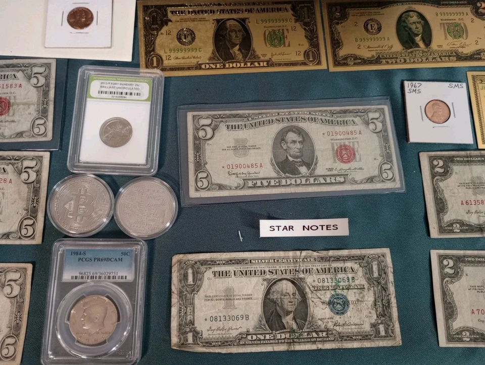 Huge Coin & Currency Lot .Gold, Platinum,Silver,Barber, Errors,OBW, Seated  - Image 3 of 4