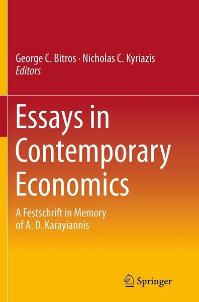 Essays In Contemporary Economics George C. Bitros-image
